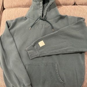 Glossier sage hoodie size L